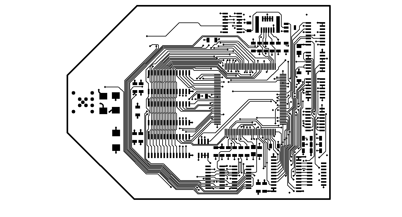 Leiterplatten - Multilayer 8 Lagen - Ansicht Layer 1